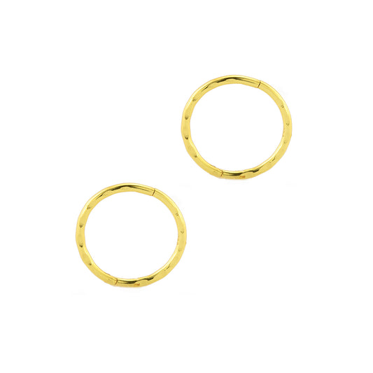 GOLD PLATED 925 SILVER FACETED SLEEPERS