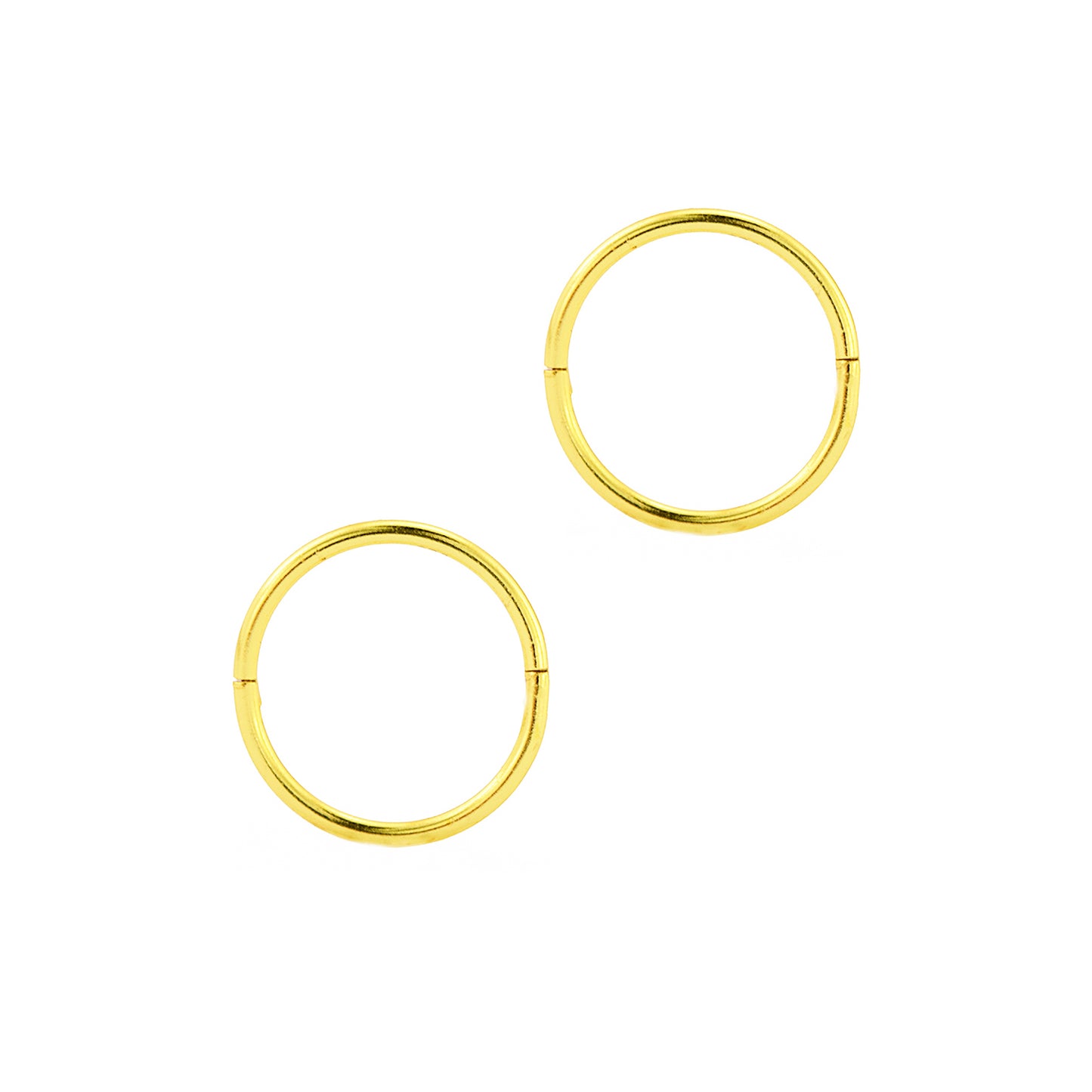 GOLD PLATED 925 SILVER PLAIN SLEEPERS